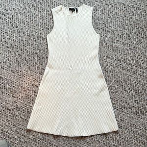 Theory sleeveless dress. Cream